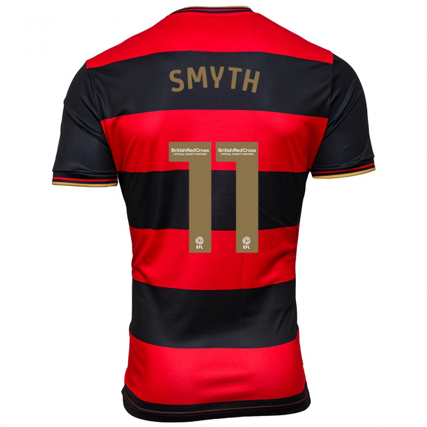 Homem Camisola Paul Smyth #11 Preto Vermelho Alternativa 2023/24 Camisa Brasil