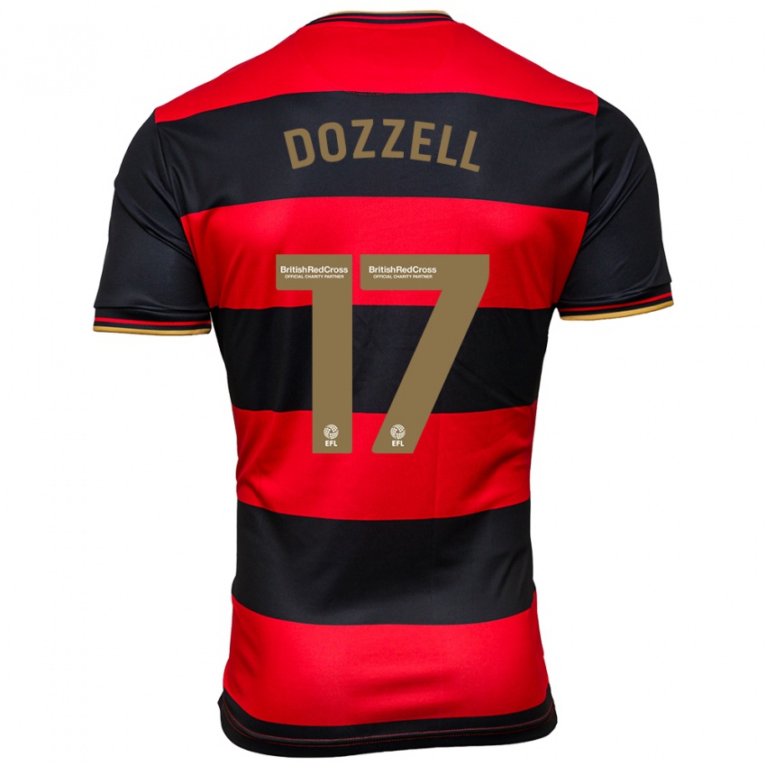 Homem Camisola Andre Dozzell #17 Preto Vermelho Alternativa 2023/24 Camisa Brasil