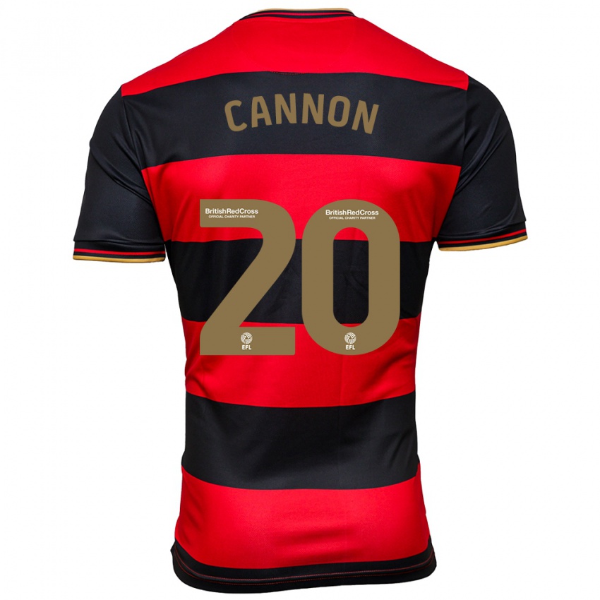 Homem Camisola Reggie Cannon #20 Preto Vermelho Alternativa 2023/24 Camisa Brasil