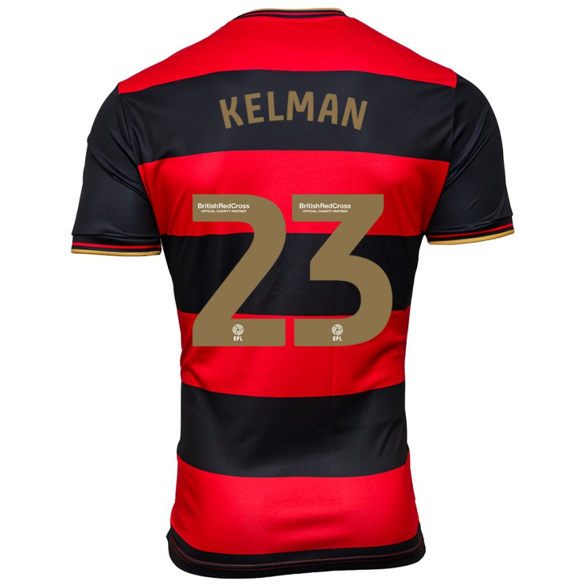 Homem Camisola Charlie Kelman #23 Preto Vermelho Alternativa 2023/24 Camisa Brasil