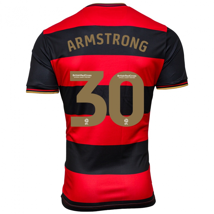 Homem Camisola Sinclair Armstrong #30 Preto Vermelho Alternativa 2023/24 Camisa Brasil