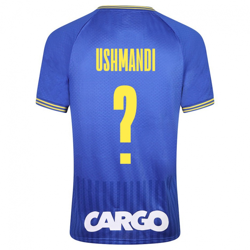 Homem Camisola Anar Ushmandi #0 Azul Alternativa 2023/24 Camisa Brasil