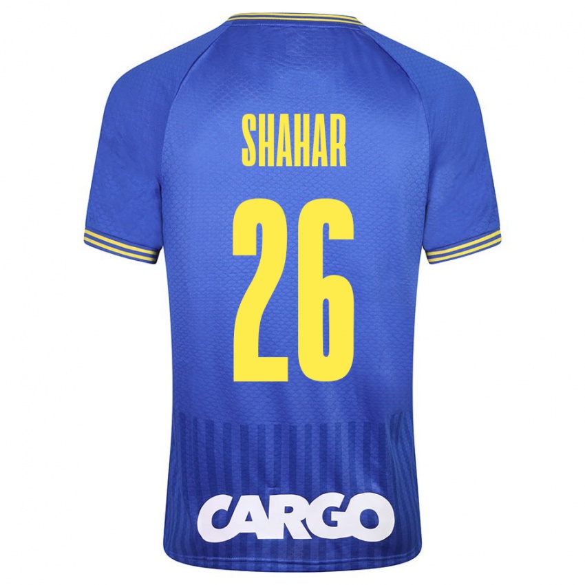 Homem Camisola Ido Shahar #26 Azul Alternativa 2023/24 Camisa Brasil