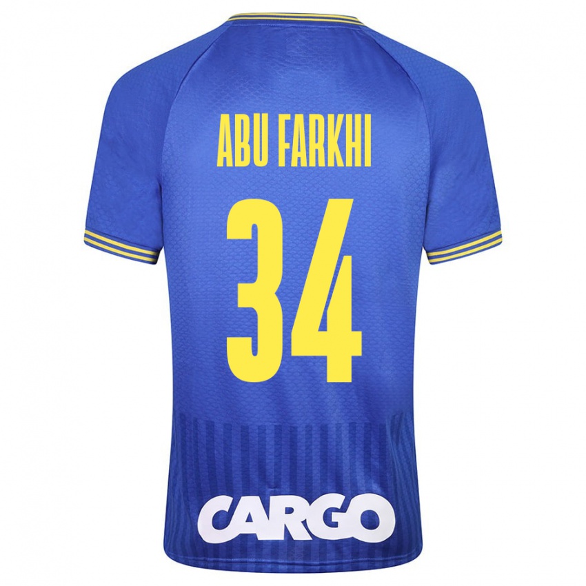 Homem Camisola Sayed Abu Farkhi #34 Azul Alternativa 2023/24 Camisa Brasil