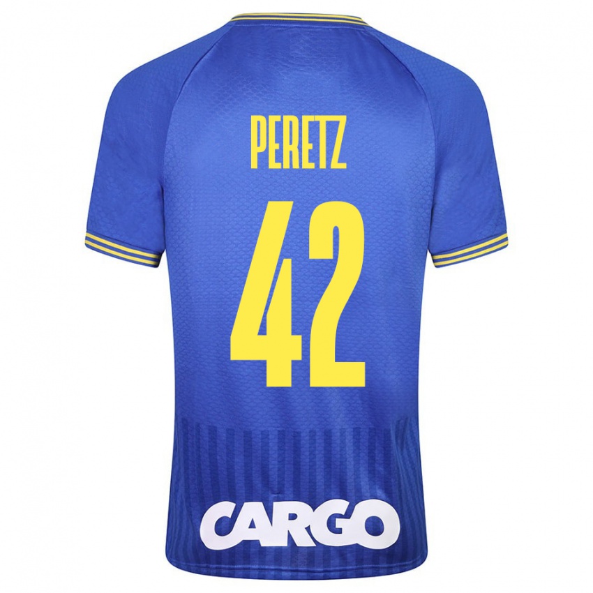 Homem Camisola Dor Peretz #42 Azul Alternativa 2023/24 Camisa Brasil