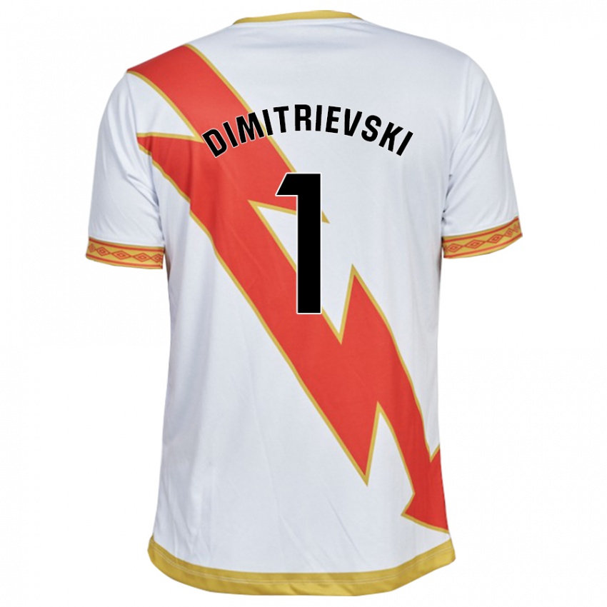 Mulher Camisola Stole Dimitrievski #1 Branco Principal 2023/24 Camisa Brasil