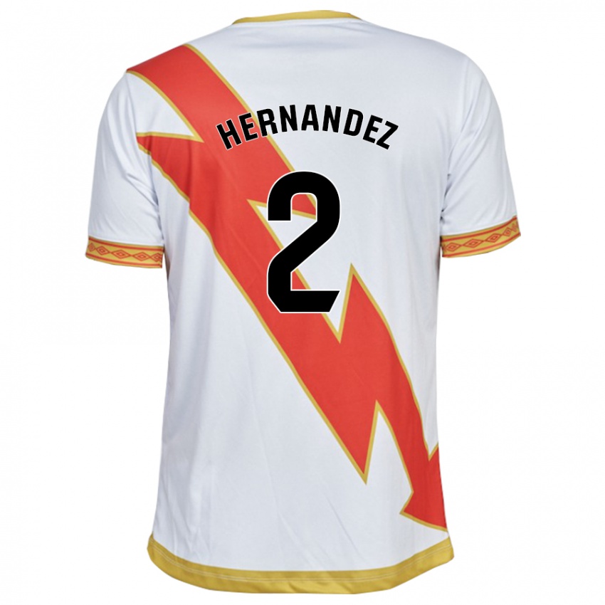 Mulher Camisola Marco Hernández #2 Branco Principal 2023/24 Camisa Brasil