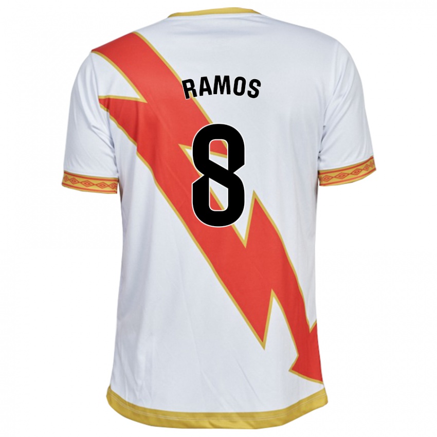 Mulher Camisola Iván Ramos #8 Branco Principal 2023/24 Camisa Brasil