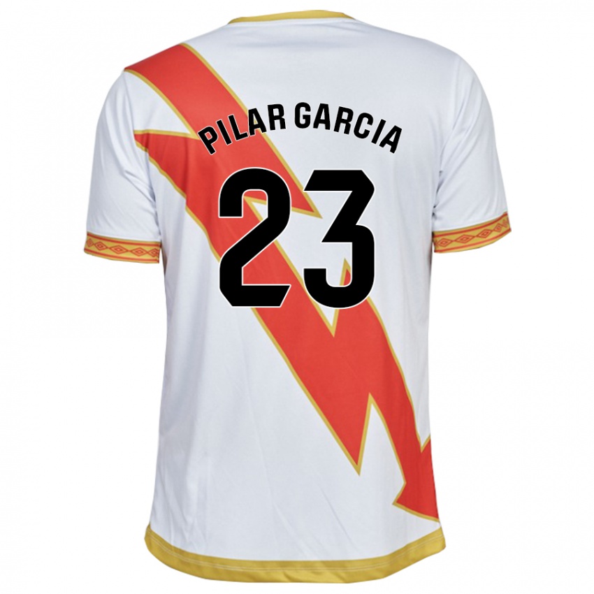 Mulher Camisola María Pilar García Villalba #23 Branco Principal 2023/24 Camisa Brasil