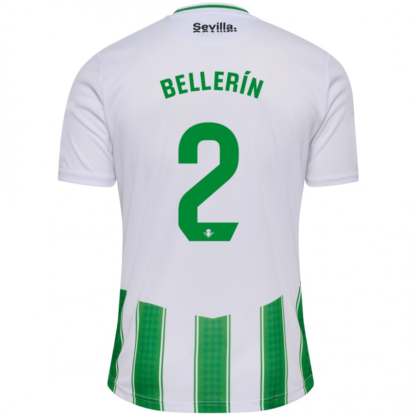Mulher Camisola Hector Bellerin #2 Branco Principal 2023/24 Camisa Brasil
