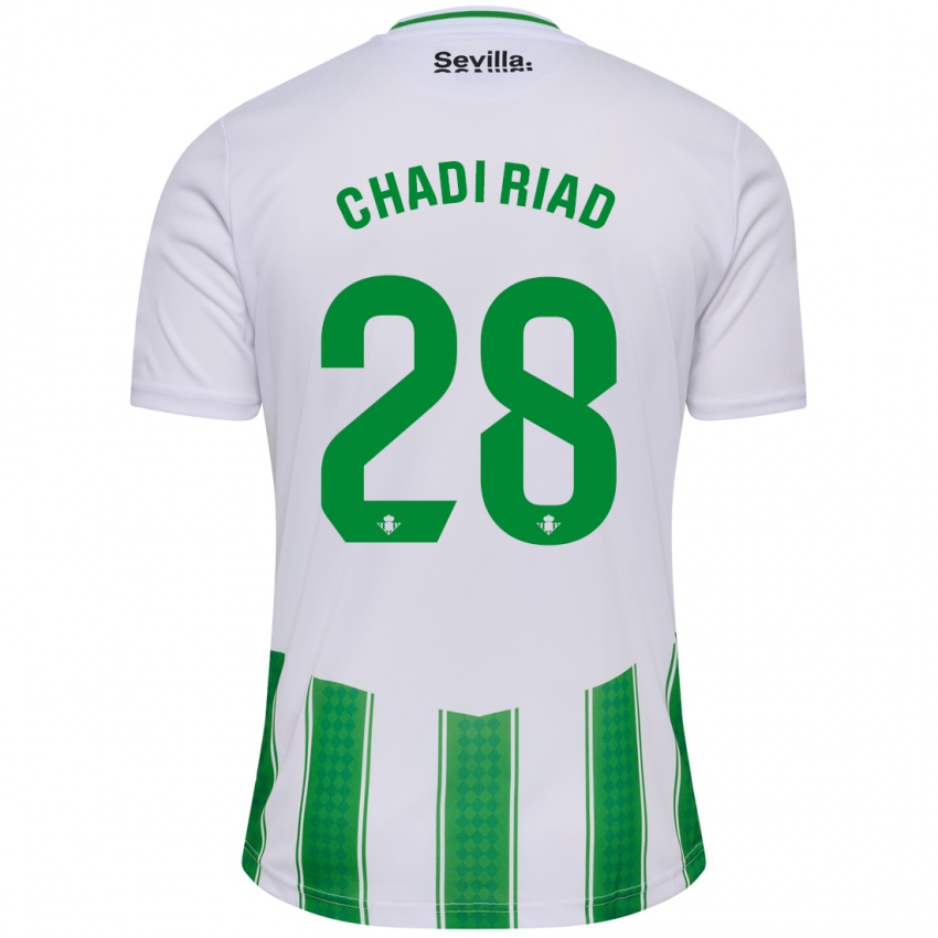 Mulher Camisola Chadi Riad #28 Branco Principal 2023/24 Camisa Brasil