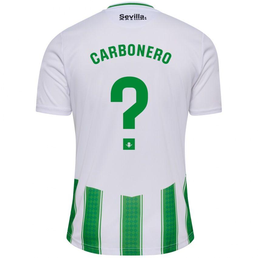 Mulher Camisola Marco Carbonero #0 Branco Principal 2023/24 Camisa Brasil