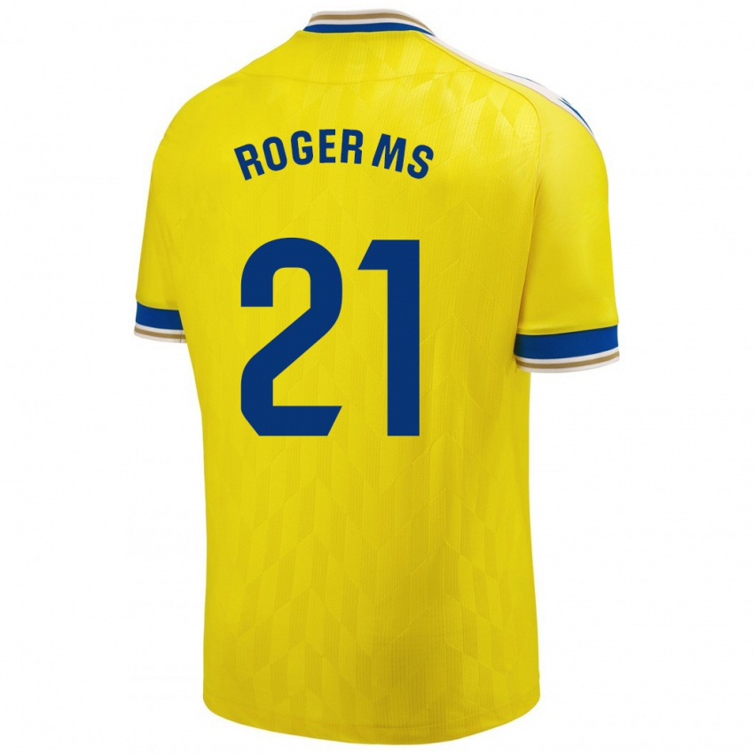 Mulher Camisola Roger Martí #21 Amarelo Principal 2023/24 Camisa Brasil