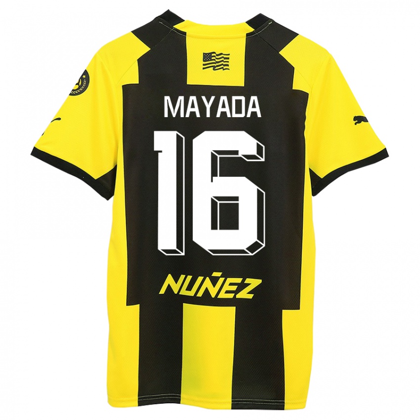 Mulher Camisola Camilo Mayada #16 Amarelo Preto Principal 2023/24 Camisa Brasil