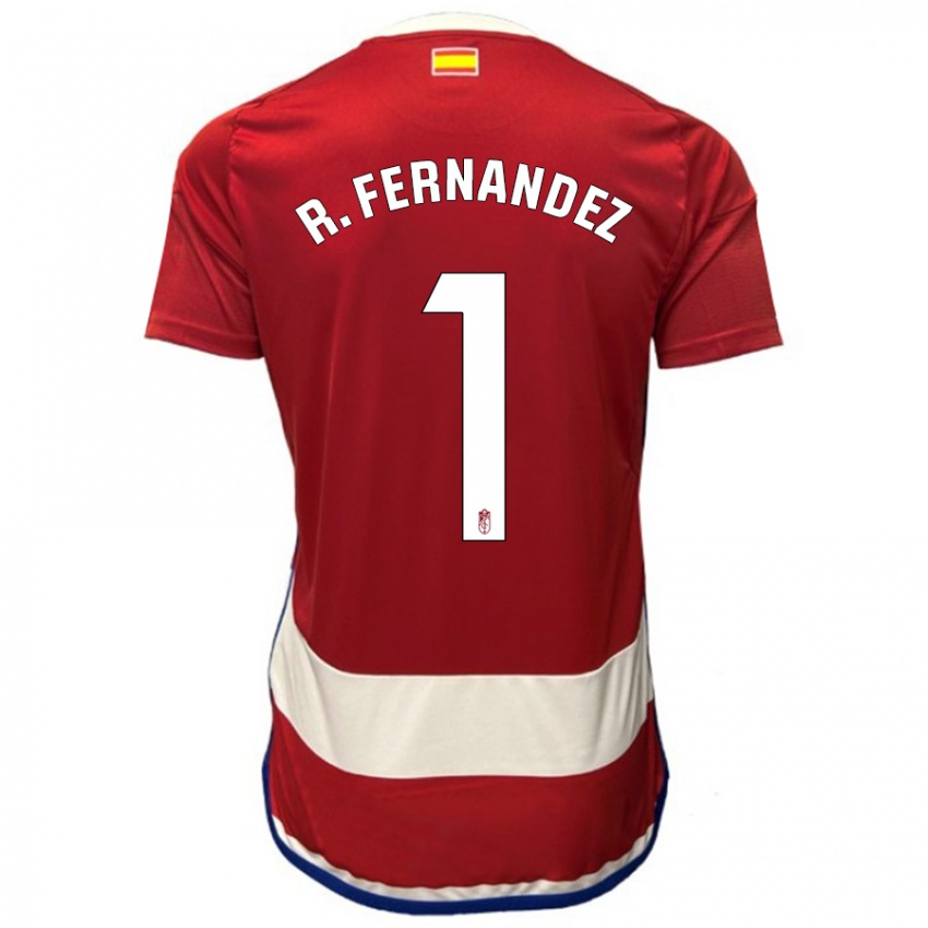 Mulher Camisola Raúl Fernández #1 Vermelho Principal 2023/24 Camisa Brasil