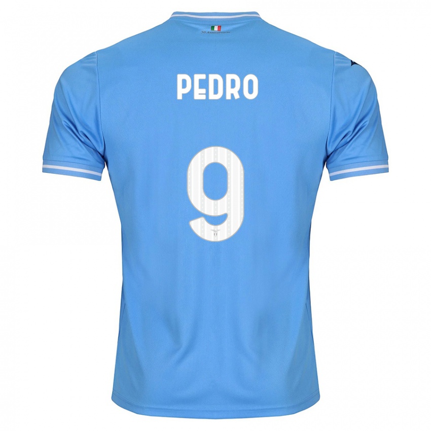Mulher Camisola Pedro #9 Azul Principal 2023/24 Camisa Brasil