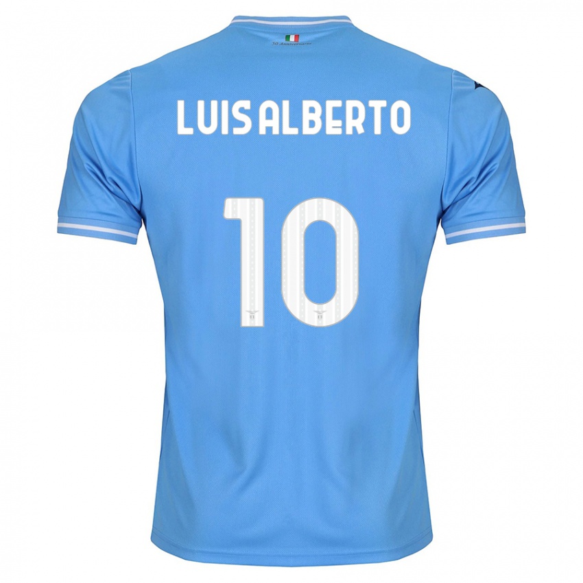 Mulher Camisola Luis Alberto #10 Azul Principal 2023/24 Camisa Brasil