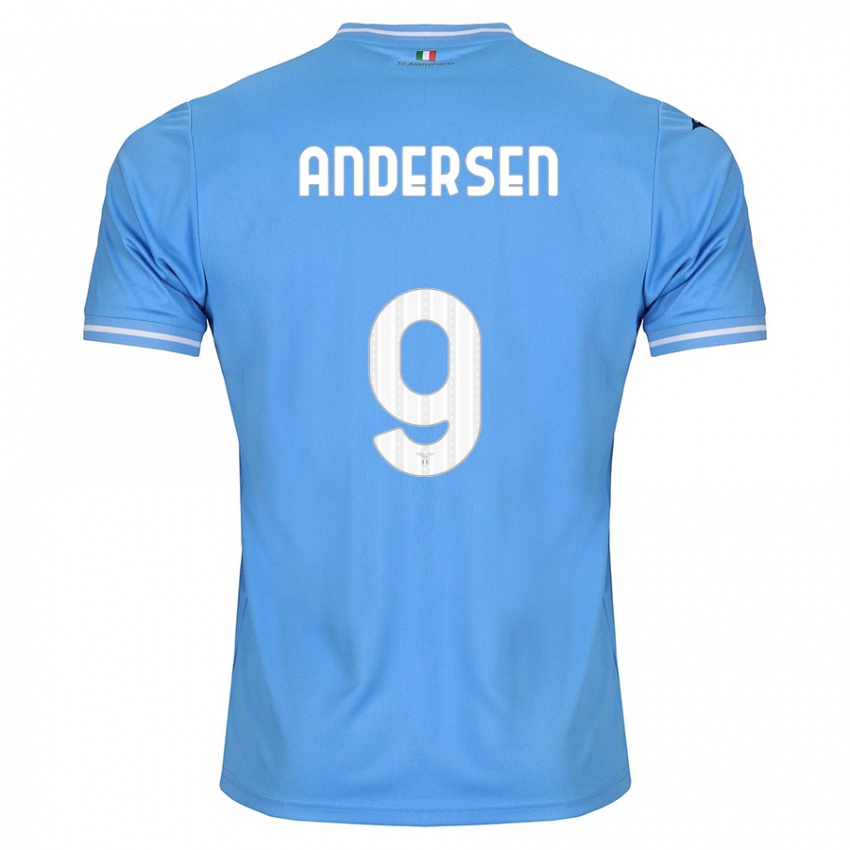 Mulher Camisola Signe Holt Andersen #9 Azul Principal 2023/24 Camisa Brasil