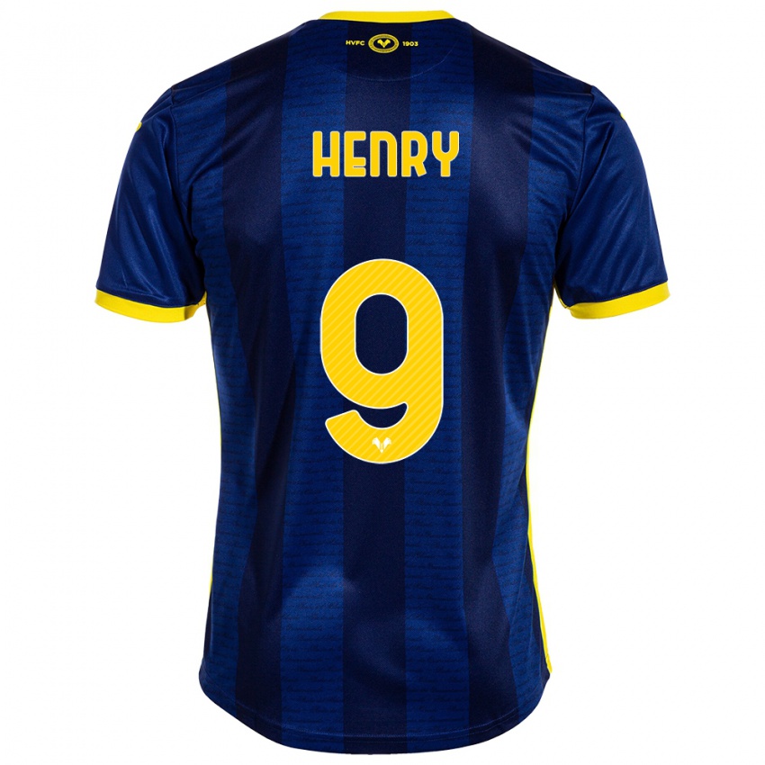 Mulher Camisola Thomas Henry #9 Marinha Principal 2023/24 Camisa Brasil