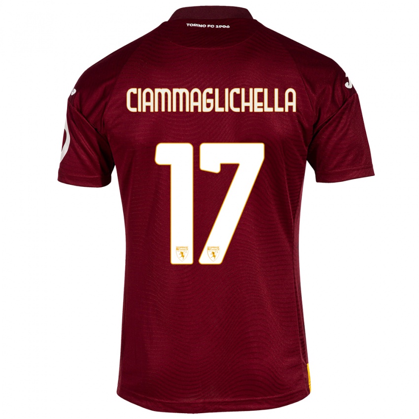 Mulher Camisola Aaron Ciammaglichella #17 Vermelho Escuro Principal 2023/24 Camisa Brasil