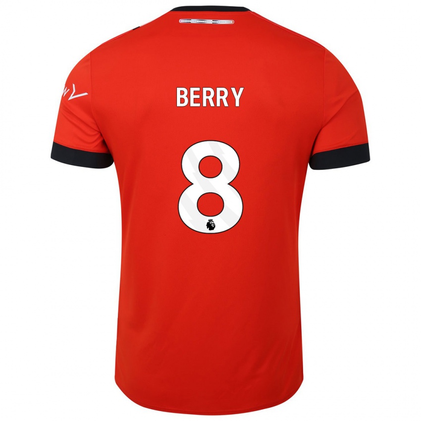 Mulher Camisola Luke Berry #8 Vermelho Principal 2023/24 Camisa Brasil
