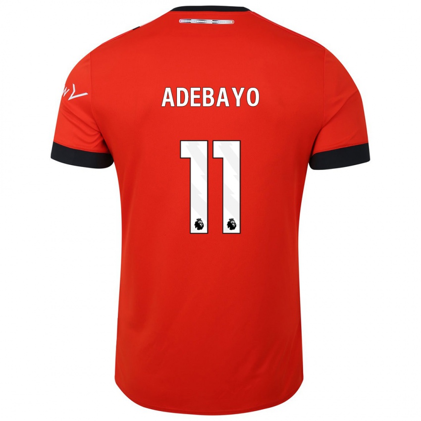 Mulher Camisola Elijah Adebayo #11 Vermelho Principal 2023/24 Camisa Brasil