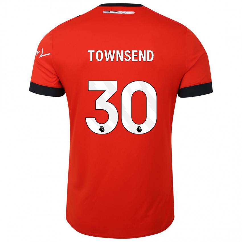 Mulher Camisola Andros Townsend #30 Vermelho Principal 2023/24 Camisa Brasil