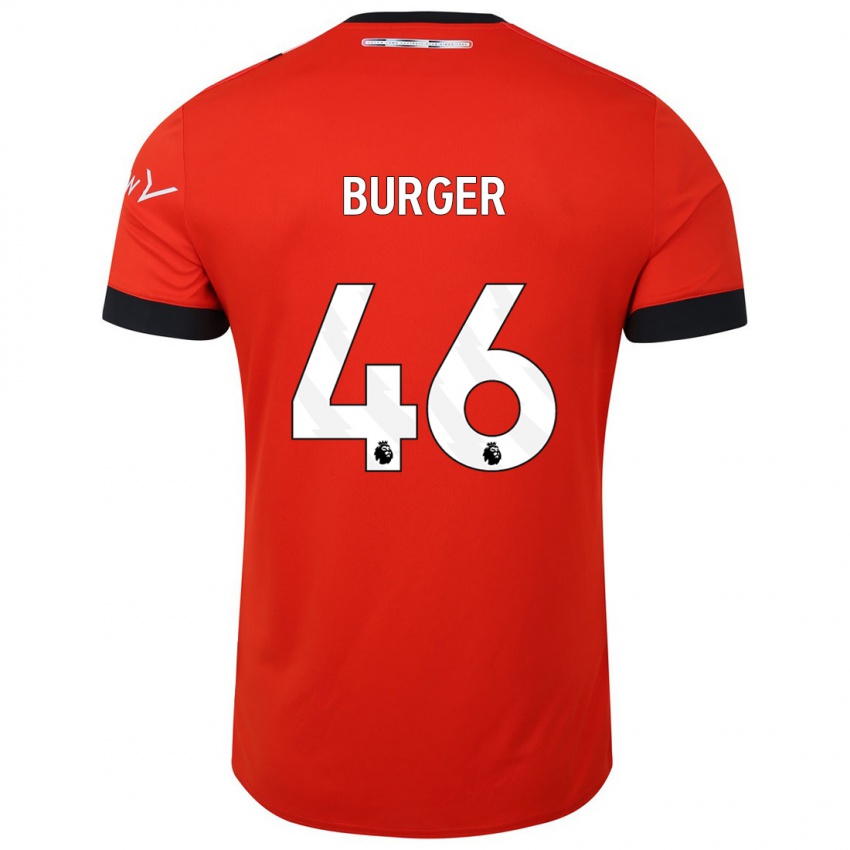 Mulher Camisola Jake Burger #46 Vermelho Principal 2023/24 Camisa Brasil