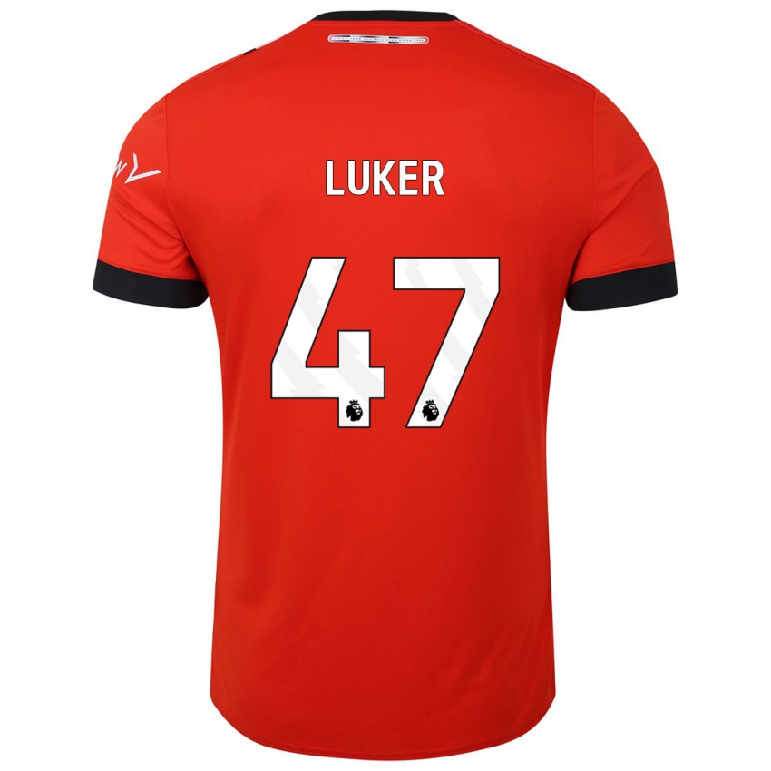 Mulher Camisola Jayden Luker #47 Vermelho Principal 2023/24 Camisa Brasil