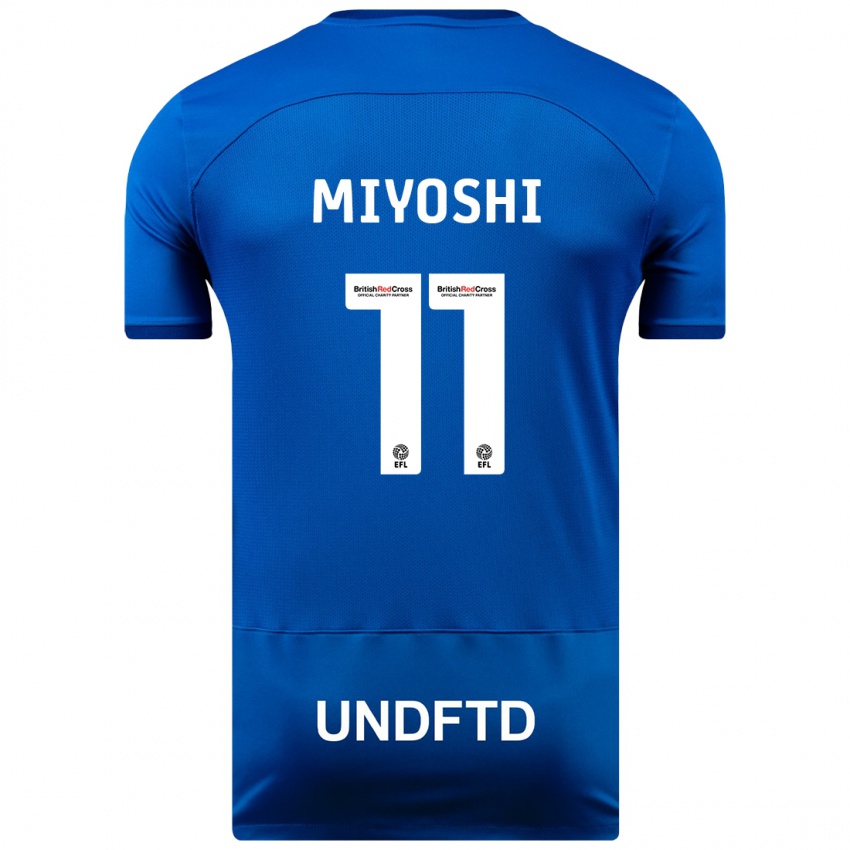 Mulher Camisola Koji Miyoshi #11 Azul Principal 2023/24 Camisa Brasil