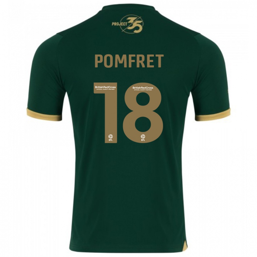 Mulher Camisola Taya Pomfret #18 Verde Principal 2023/24 Camisa Brasil