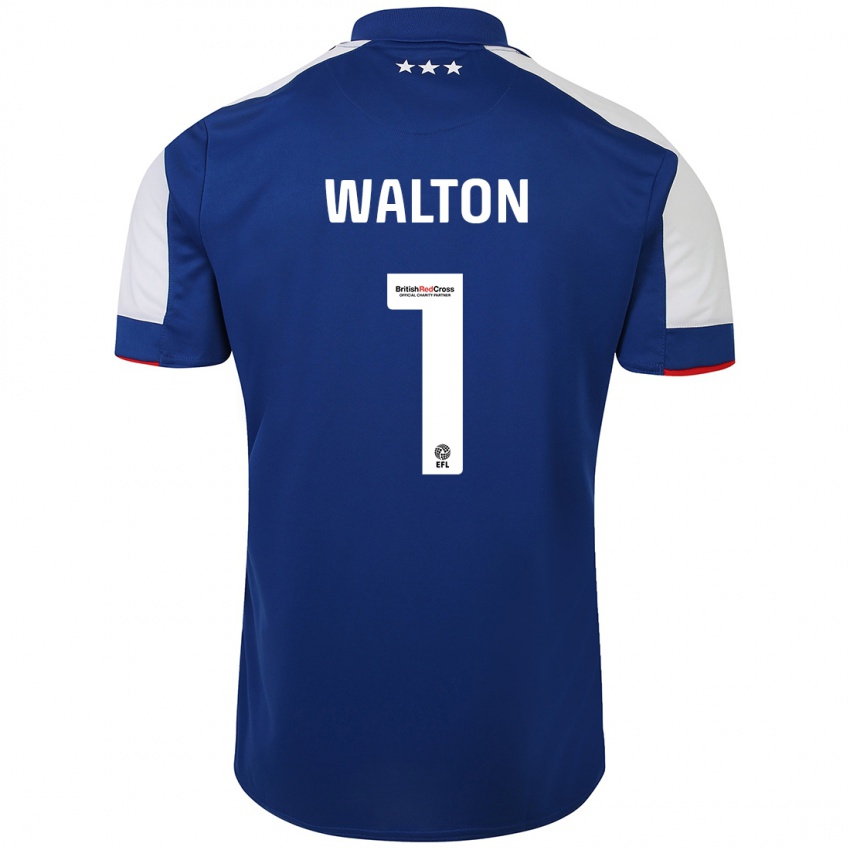 Mulher Camisola Christian Walton #1 Azul Principal 2023/24 Camisa Brasil