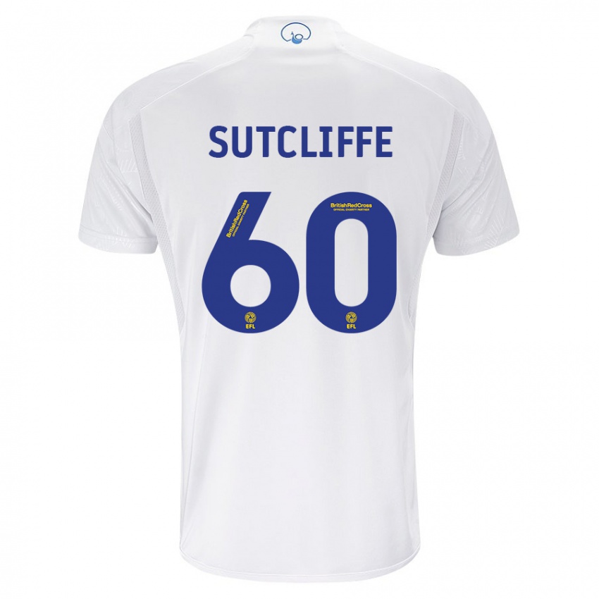 Mulher Camisola Harvey Sutcliffe #60 Branco Principal 2023/24 Camisa Brasil