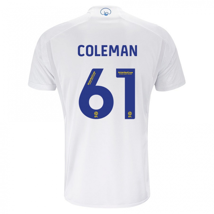 Mulher Camisola Cian Coleman #61 Branco Principal 2023/24 Camisa Brasil