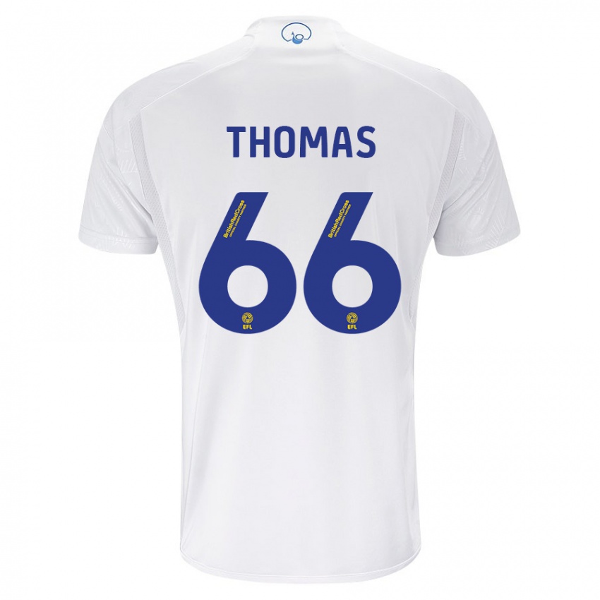 Mulher Camisola Luca Thomas #66 Branco Principal 2023/24 Camisa Brasil