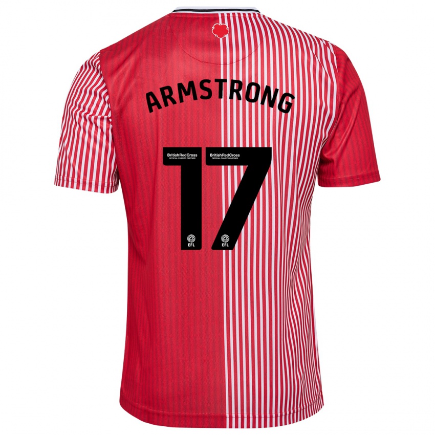 Mulher Camisola Stuart Armstrong #17 Vermelho Principal 2023/24 Camisa Brasil