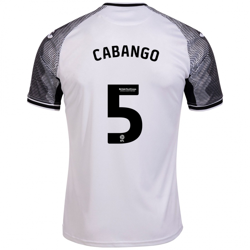 Mulher Camisola Ben Cabango #5 Branco Principal 2023/24 Camisa Brasil