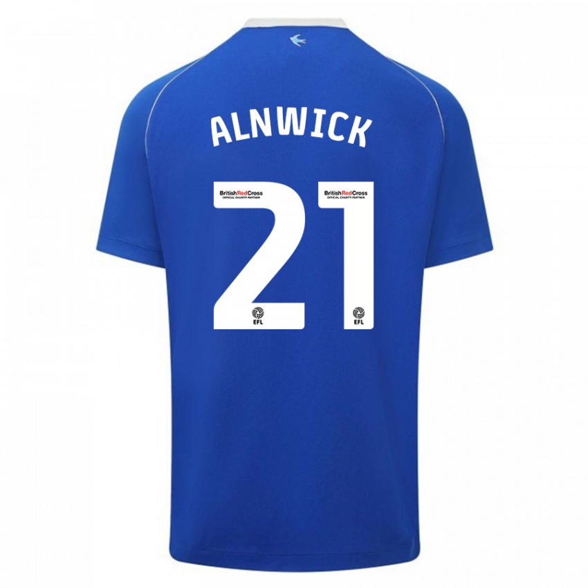 Mulher Camisola Jak Alnwick #21 Azul Principal 2023/24 Camisa Brasil