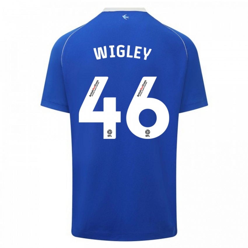 Mulher Camisola Morgan Wigley #46 Azul Principal 2023/24 Camisa Brasil