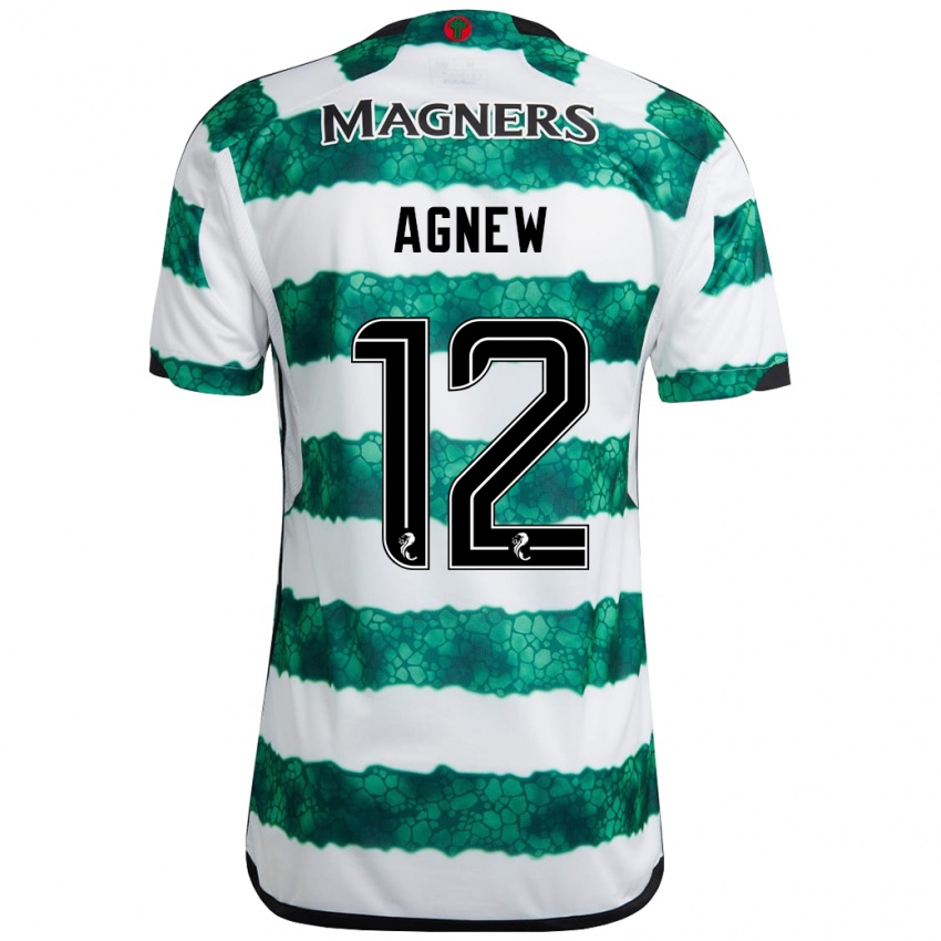 Mulher Camisola Murphy Agnew #12 Verde Principal 2023/24 Camisa Brasil