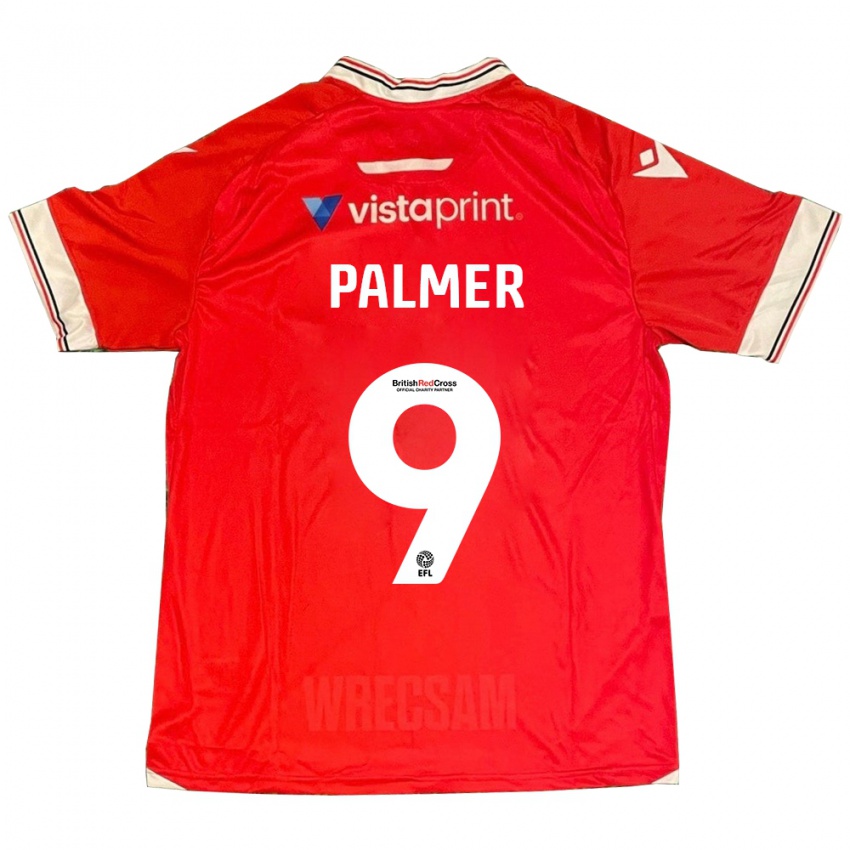 Mulher Camisola Ollie Palmer #9 Vermelho Principal 2023/24 Camisa Brasil