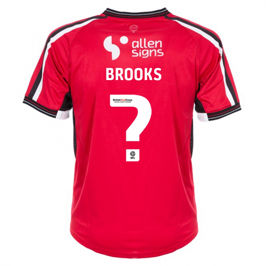 Mulher Camisola Billy Brooks #0 Vermelho Principal 2023/24 Camisa Brasil