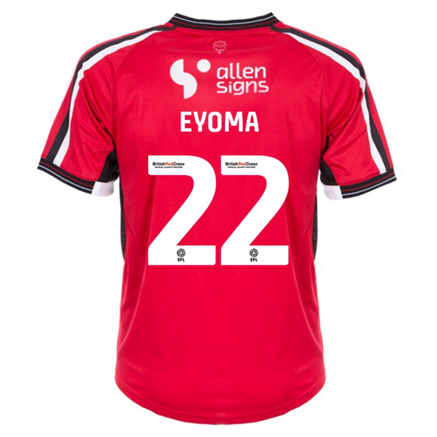 Mulher Camisola Timothy Eyoma #22 Vermelho Principal 2023/24 Camisa Brasil