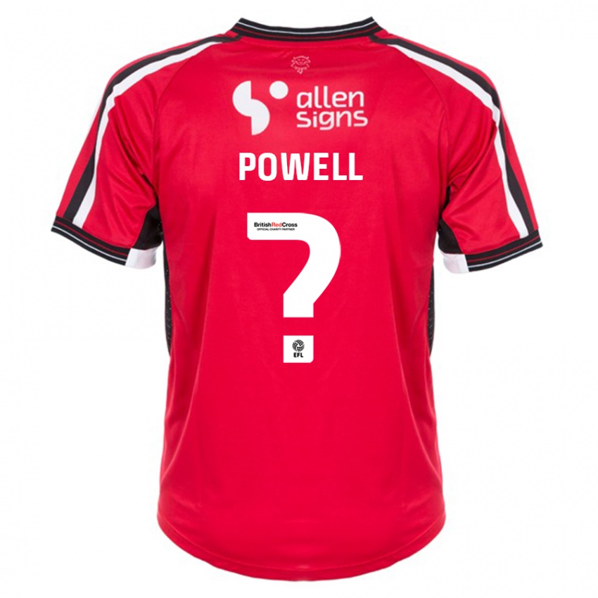 Mulher Camisola Darryl Powell #0 Vermelho Principal 2023/24 Camisa Brasil