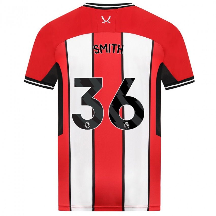 Mulher Camisola Joshua Smith #36 Vermelho Principal 2023/24 Camisa Brasil