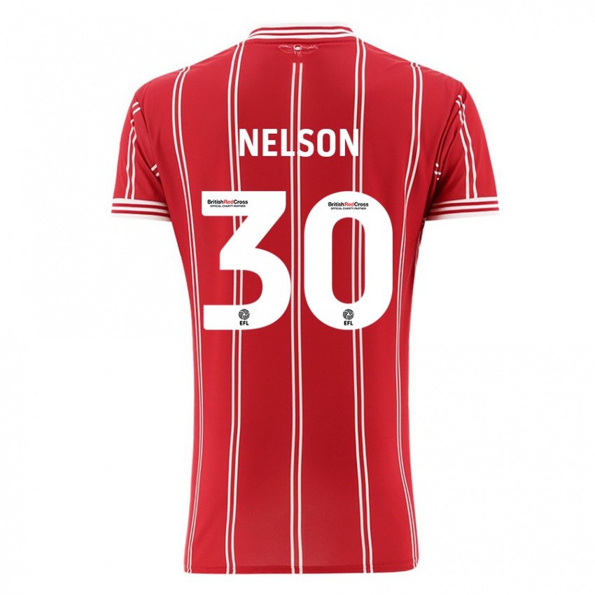 Mulher Camisola Raekwon Nelson #30 Vermelho Principal 2023/24 Camisa Brasil