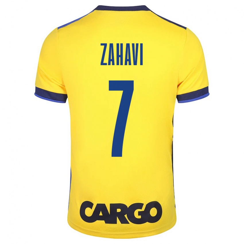Mulher Camisola Eran Zahavi #7 Amarelo Principal 2023/24 Camisa Brasil