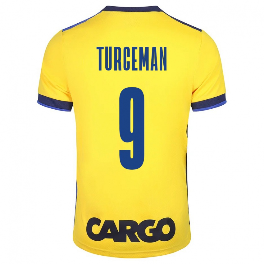 Mulher Camisola Dor Turgeman #9 Amarelo Principal 2023/24 Camisa Brasil