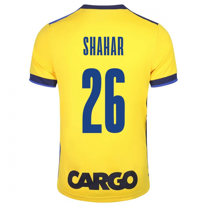 Mulher Camisola Ido Shahar #26 Amarelo Principal 2023/24 Camisa Brasil