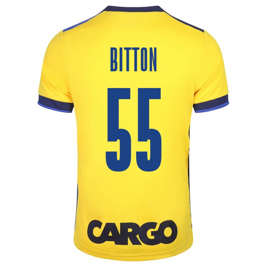 Mulher Camisola Nir Bitton #55 Amarelo Principal 2023/24 Camisa Brasil